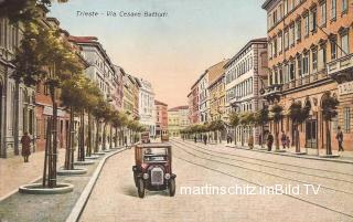 Trieste, Via Cesare Battisti - Europa - alte historische Fotos Ansichten Bilder Aufnahmen Ansichtskarten 