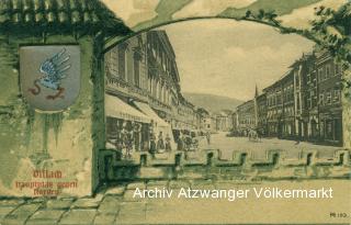 Villach Hauptplatz - Europa - alte historische Fotos Ansichten Bilder Aufnahmen Ansichtskarten 