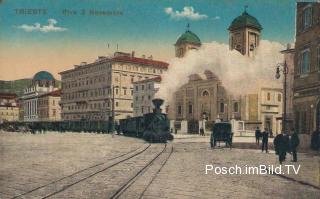 Triest, Strasse zum 3. November - Triest - alte historische Fotos Ansichten Bilder Aufnahmen Ansichtskarten 