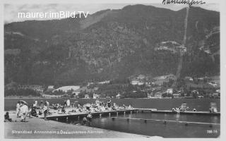 Annenheim von der Südseite des Ossiachersees - Annenheim - alte historische Fotos Ansichten Bilder Aufnahmen Ansichtskarten 