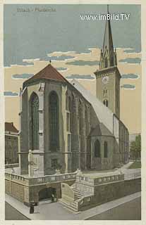 Stadtpfarrkirche Villach - alte historische Fotos Ansichten Bilder Aufnahmen Ansichtskarten 