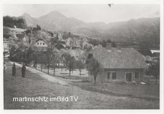 Haus Truppe und die damalige Landesstraße - Villach - alte historische Fotos Ansichten Bilder Aufnahmen Ansichtskarten 