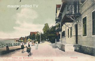 Velden - Uferpartie - alte historische Fotos Ansichten Bilder Aufnahmen Ansichtskarten 