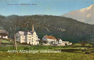 Hermagor, Brauerei Lindner - Oesterreich - alte historische Fotos Ansichten Bilder Aufnahmen Ansichtskarten 