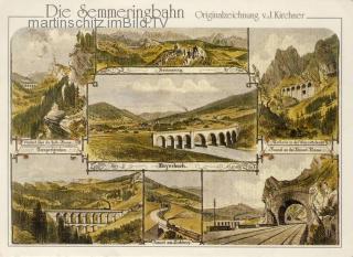 7 Bild Ansicht - Semmeringbahn - Neunkirchen - alte historische Fotos Ansichten Bilder Aufnahmen Ansichtskarten 