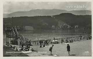 Strandbad in Seeboden - Seeboden - alte historische Fotos Ansichten Bilder Aufnahmen Ansichtskarten 