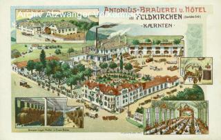 5 Bild Litho Karte Feldkirchen, Antonius Brauerei  - Europa - alte historische Fotos Ansichten Bilder Aufnahmen Ansichtskarten 