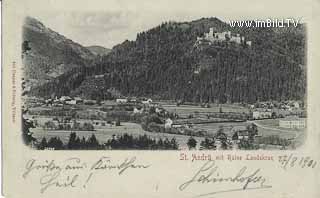 St. Andrä - Burgruine Landskron - Kärnten - alte historische Fotos Ansichten Bilder Aufnahmen Ansichtskarten 