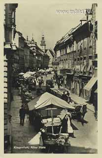 Klagenfurt - Alter Platz  - Alter Platz - alte historische Fotos Ansichten Bilder Aufnahmen Ansichtskarten 