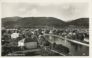 Blick von der Heiligen Kreuzkirche - Villach(Stadt) - alte historische Fotos Ansichten Bilder Aufnahmen Ansichtskarten 