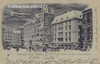 Wien, Neuer Markt - Mondscheinkarte - Wien - alte historische Fotos Ansichten Bilder Aufnahmen Ansichtskarten 