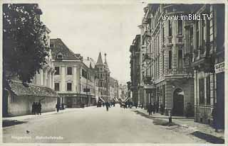 Bahnhofsstrasse - Klagenfurt - Klagenfurt am Wörthersee - alte historische Fotos Ansichten Bilder Aufnahmen Ansichtskarten 