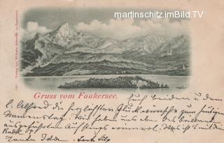 Panoramaansicht  Insel und Karawanken - Villach Land - alte historische Fotos Ansichten Bilder Aufnahmen Ansichtskarten 