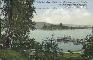 Maiernigg mit Blick auf Maria Loretto - Maria Wörth - alte historische Fotos Ansichten Bilder Aufnahmen Ansichtskarten 