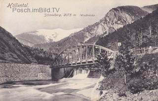 Hirschwang an der Rax, Windbrücke im Höllental - Europa - alte historische Fotos Ansichten Bilder Aufnahmen Ansichtskarten 