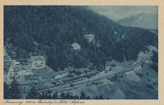 Bahnhof am Semmering - Semmering - alte historische Fotos Ansichten Bilder Aufnahmen Ansichtskarten 