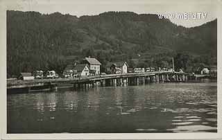 Brücke in Techendorf - Spittal an der Drau - alte historische Fotos Ansichten Bilder Aufnahmen Ansichtskarten 