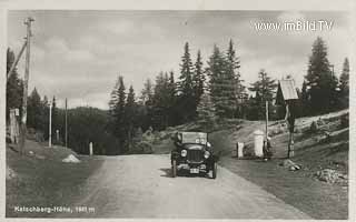 Katschberghöhe mit Oldtimer - Oesterreich - alte historische Fotos Ansichten Bilder Aufnahmen Ansichtskarten 