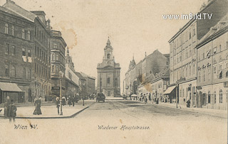 Wiedner Hauptstrasse - Wien,Wieden - alte historische Fotos Ansichten Bilder Aufnahmen Ansichtskarten 