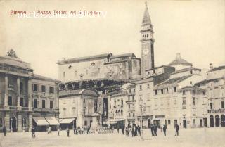 Piran, Piazza Tartini - alte historische Fotos Ansichten Bilder Aufnahmen Ansichtskarten 