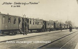 Villacher - Sonderzug  nach München - Kärnten - alte historische Fotos Ansichten Bilder Aufnahmen Ansichtskarten 