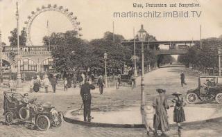 Wien, Praterstern und Hauptallee - alte historische Fotos Ansichten Bilder Aufnahmen Ansichtskarten 