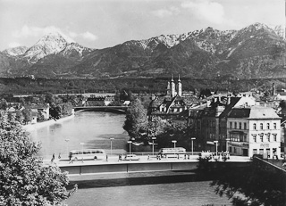 Villach Draubrücke - Villach-Innere Stadt - alte historische Fotos Ansichten Bilder Aufnahmen Ansichtskarten 