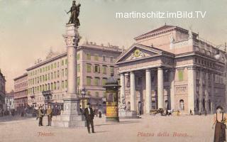 Triest, Piazza della Borsa - alte historische Fotos Ansichten Bilder Aufnahmen Ansichtskarten 