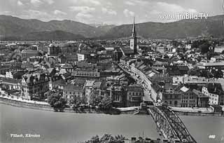 Alte Draubrücke - Villach - alte historische Fotos Ansichten Bilder Aufnahmen Ansichtskarten 