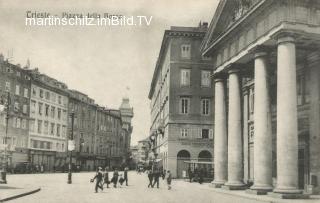 Triest, Piazza della Borsa - alte historische Fotos Ansichten Bilder Aufnahmen Ansichtskarten 