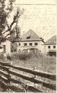 Der Wirt in Judendorf - Gasthof Kucher - Villach-Warmbad-Judendorf - alte historische Fotos Ansichten Bilder Aufnahmen Ansichtskarten 