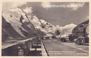 Großglockner, Parkplatz Franz-Josefshöhe - Kärnten - alte historische Fotos Ansichten Bilder Aufnahmen Ansichtskarten 