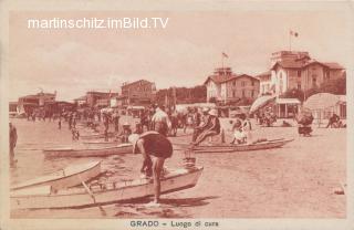 Grado, Strandleben - Friaul Julisch Venetien - alte historische Fotos Ansichten Bilder Aufnahmen Ansichtskarten 