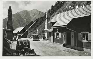 Grenzübergang am Loiblpass - alte historische Fotos Ansichten Bilder Aufnahmen Ansichtskarten 