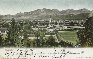 Blick vom Kreuzbergl - Kärnten - alte historische Fotos Ansichten Bilder Aufnahmen Ansichtskarten 