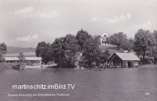 Egg am See, Strand von der Pension Karnerhof - Europa - alte historische Fotos Ansichten Bilder Aufnahmen Ansichtskarten 