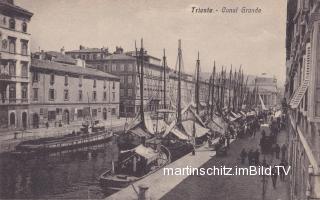 Triest, Canal Grande - Europa - alte historische Fotos Ansichten Bilder Aufnahmen Ansichtskarten 