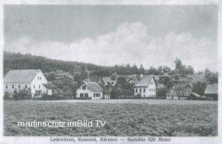 Ledenitzen, Ortsansicht - Villach Land - alte historische Fotos Ansichten Bilder Aufnahmen Ansichtskarten 