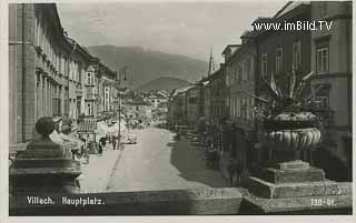 Villach - Hauptplatz - alte historische Fotos Ansichten Bilder Aufnahmen Ansichtskarten 