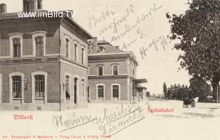 Südbahnhof (Hauptbahnhof) - Bahnhofplatz - alte historische Fotos Ansichten Bilder Aufnahmen Ansichtskarten 