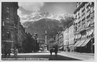 Innsbruck, Maria Theresienstrasse - alte historische Fotos Ansichten Bilder Aufnahmen Ansichtskarten 