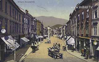 Hauptplatz mit Automobil - Oesterreich - alte historische Fotos Ansichten Bilder Aufnahmen Ansichtskarten 