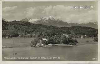 Pörtschach Inselwirt - Klagenfurt Land - alte historische Fotos Ansichten Bilder Aufnahmen Ansichtskarten 