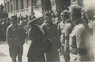 Kaiser Karl und Zita in Klagenfurt - Klagenfurt am Wörthersee - alte historische Fotos Ansichten Bilder Aufnahmen Ansichtskarten 