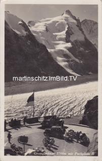 1935 - Großglockner mit Parkplatz 2 - Spittal an der Drau - alte historische Fotos Ansichten Bilder Aufnahmen Ansichtskarten 