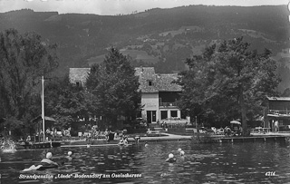 Strrandpension Linde - Bodensdorf - Oesterreich - alte historische Fotos Ansichten Bilder Aufnahmen Ansichtskarten 