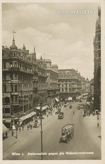 Wien - Stephansplatz - Europa - alte historische Fotos Ansichten Bilder Aufnahmen Ansichtskarten 