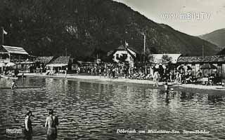 Strandbad Döbriach - Radenthein - alte historische Fotos Ansichten Bilder Aufnahmen Ansichtskarten 