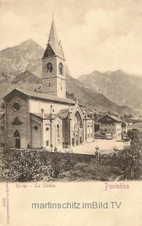 Pontebba, Kirche La Chiesa - Europa - alte historische Fotos Ansichten Bilder Aufnahmen Ansichtskarten 