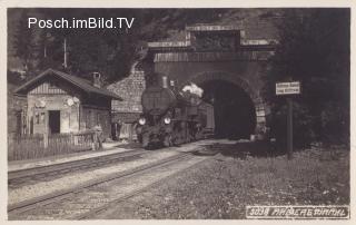 Arlbergbahn, Arlbergtunnel Ostportal - Europa - alte historische Fotos Ansichten Bilder Aufnahmen Ansichtskarten 